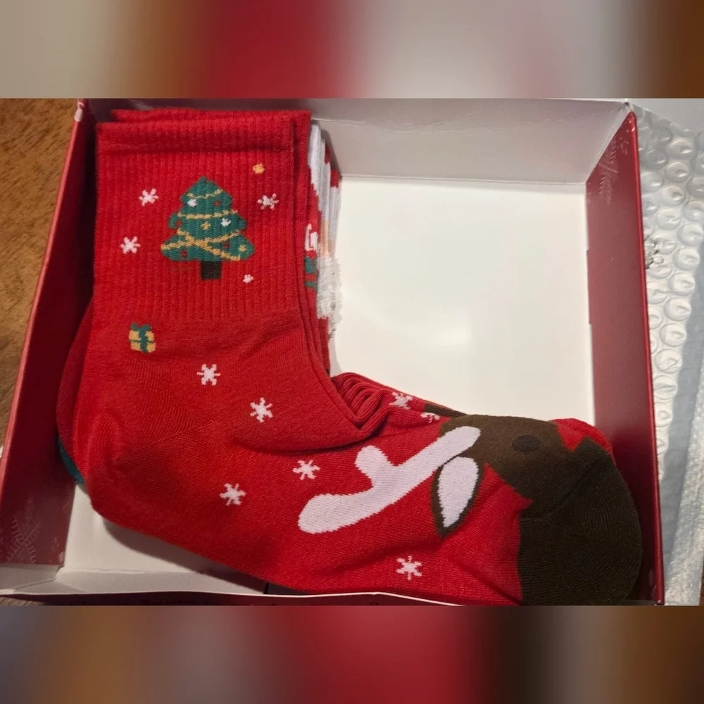 6 Pairs ofChristmas Socks for Kids Boys Girls